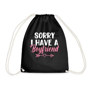 Sorry, I have a friend Funny Bezi - Drawstring Bag - black - Front