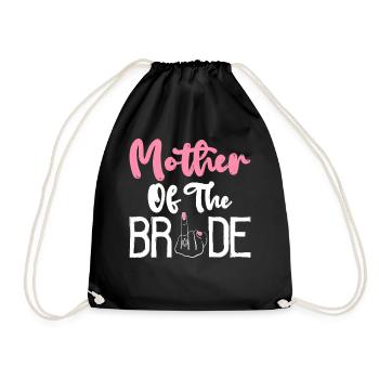Bridal Party Mom Bachelorette Party Mutter der Bra - Turnbeutel - Schwarz - Vorne