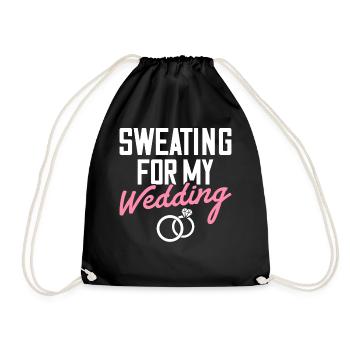 Bridal Party Bachelorette Schwitzen für meine Hoch - Turnbeutel - Schwarz - Vorne