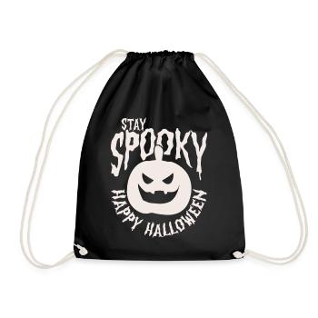 Halloween Pumpkin - Drawstring Bag - black - Front