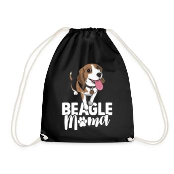 Beagle Maman Chien Beagle Lover - Sac de sport léger - noir - Devant