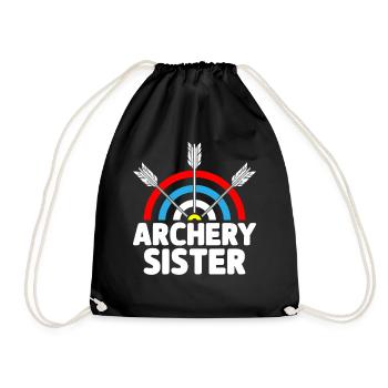 Tir à l’arc Sister Archer Arc et patte - Sac de sport léger - noir - Devant