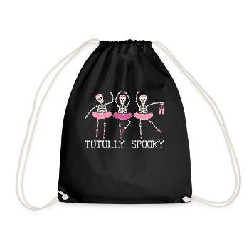 Ballett Halloween Spooky Tutu Tutully Spooky - Turnbeutel - Schwarz - Vorne