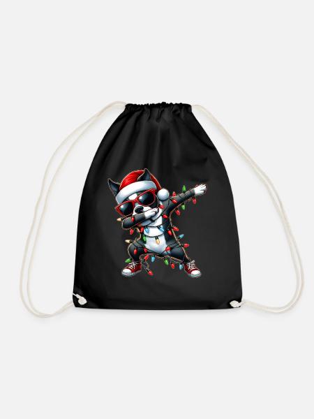 Tupfende Boston Terrier Sonnenbrille Niedliche Wei - Turnbeutel - Schwarz
