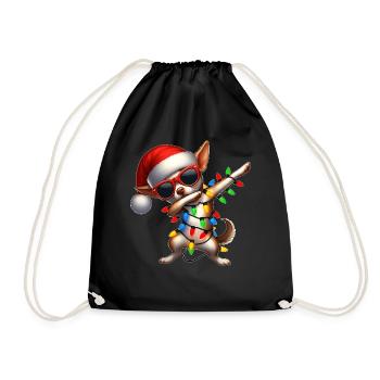 Lunettes de soleil chien Chihuahua à pois Cute Weih - Sac de sport léger - noir - Devant