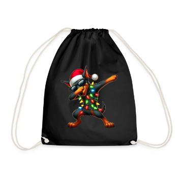 Lunettes de soleil à pois Doberman Chien Cute Weih - Sac de sport léger - noir - Devant