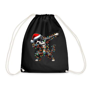 Lunettes de soleil à pois Dogue allemand Cute Weih - Sac de sport léger - noir - Devant