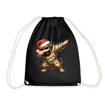 Dabbing Mastiff Chien Lunettes de soleil Cute Weihnac - Sac de sport léger - noir - Devant