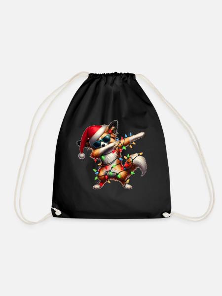 Tupfende Papillon Hund Sonnenbrille Niedlich Weihn - Turnbeutel - Schwarz