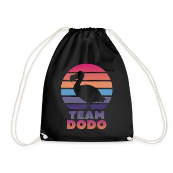 Dodo Saying Dodo Bird Funny Dodo Gift - Drawstring Bag - black - Front