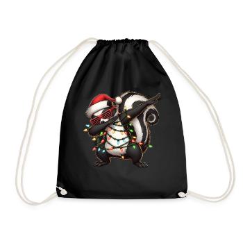 Dabbing Skunk Lunettes de soleil Noël mignon Xm - Sac de sport léger - noir - Devant