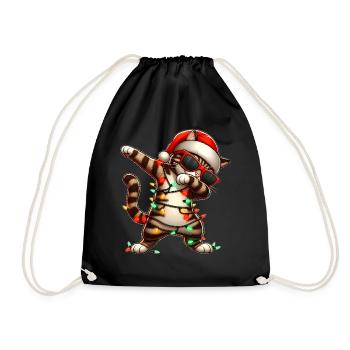 Lunettes de soleil Polka Dot Tabby Cat Orange Chat Jamais - Sac de sport léger - noir - Devant