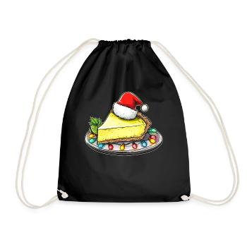 Tarte au citron vert Père Noël - Sac de sport léger - noir - Devant