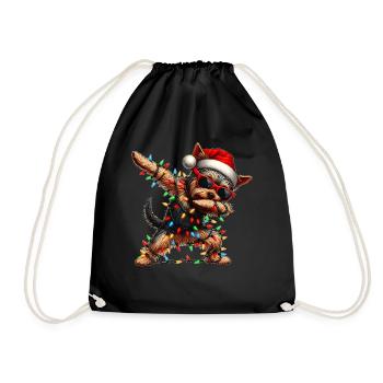 Polka Dot Yorkshire Terrier Dog Yorkie Cute - Drawstring Bag - black - Front