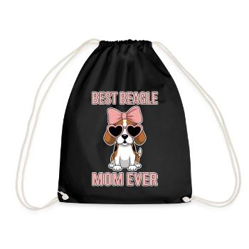 Beagle Maman Chien Maman Drôle Beagle Cadeau - Sac de sport léger - noir - Devant