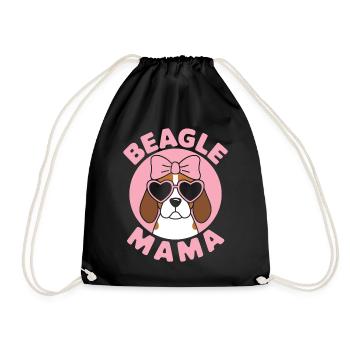 Beagle Maman Chien Maman Drôle Beagle Cadeau - Sac de sport léger - noir - Devant