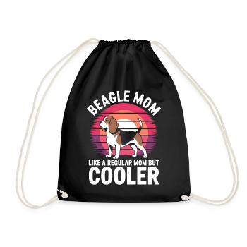 Beagle Maman Chien Maman Drôle Beagle Cadeau - Sac de sport léger - noir - Devant
