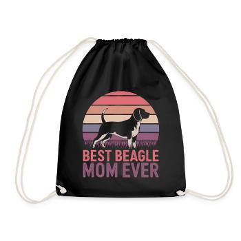 Beagle Maman Chien Maman Drôle Beagle Cadeau - Sac de sport léger - noir - Devant