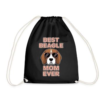 Beagle Maman Chien Maman Drôle Beagle Cadeau - Sac de sport léger - noir - Devant