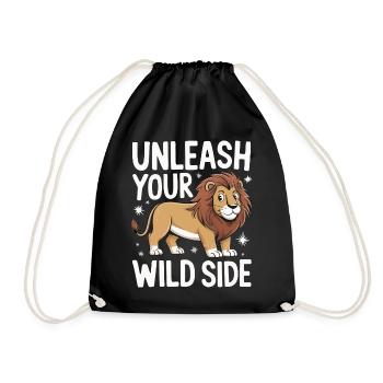 Lion Lion Animal Africa - Drawstring Bag - black - Front