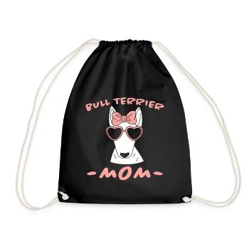 Bullterrier Spruch Lustiges Bullterrier Geschenk - Turnbeutel - Schwarz - Vorne