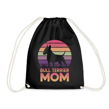 Bullterrier Spruch Lustiges Bullterrier Geschenk - Turnbeutel - Schwarz - Vorne