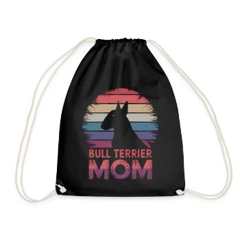 Bullterrier Spruch Lustiges Bullterrier Geschenk - Turnbeutel - Schwarz - Vorne