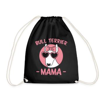 Bullterrier Spruch Lustiges Bullterrier Geschenk - Turnbeutel - Schwarz - Vorne