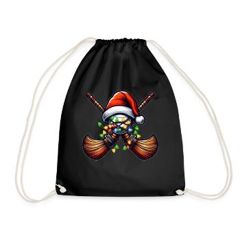 Ballon Chapeau de Noël Noël - Sac de sport léger - noir - Devant
