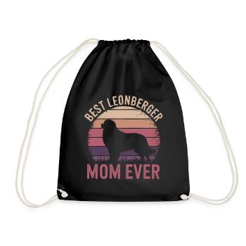 Leonberger disant drôle Leonberger cadeau - Sac de sport léger - noir - Devant