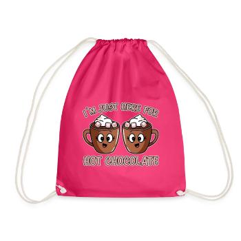 Cacao Dicton Chocolat Chaud Fun Cacao Cadeau - Sac de sport léger - fuchsia - Devant