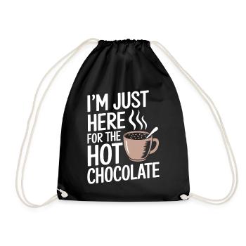 Cacao Dicton Chocolat Chaud Fun Cacao Cadeau - Sac de sport léger - noir - Devant
