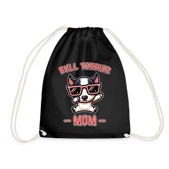 Bullterrier Spruch Lustiges Bullterrier Geschenk - Turnbeutel - Schwarz - Vorne