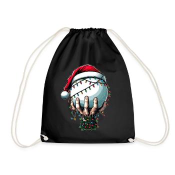 Fistball Sport Chapeau de Père Noël - Sac de sport léger - noir - Devant