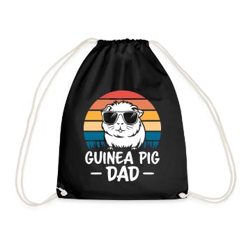 Guinea Pig Saying, Guinea Pig Gift - Drawstring Bag - black - Front