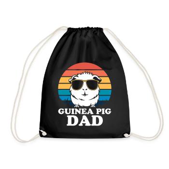 Guinea Pig Saying, Guinea Pig Gift - Drawstring Bag - black - Front
