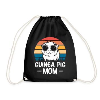 Guinea Pig Saying, Guinea Pig Gift - Drawstring Bag - black - Front