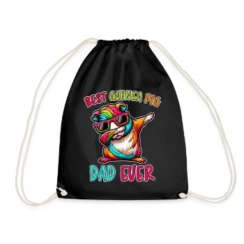 Guinea Pig Saying, Guinea Pig Gift - Drawstring Bag - black - Front