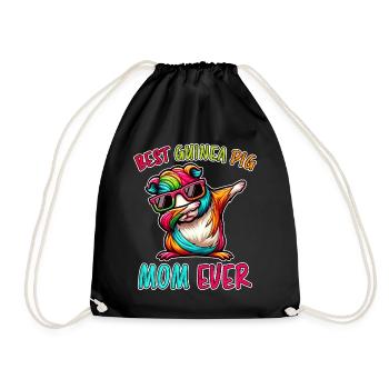 Guinea Pig Saying, Guinea Pig Gift - Drawstring Bag - black - Front