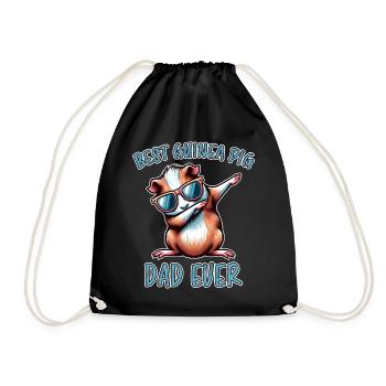 Guinea Pig Saying, Guinea Pig Gift - Drawstring Bag - black - Front
