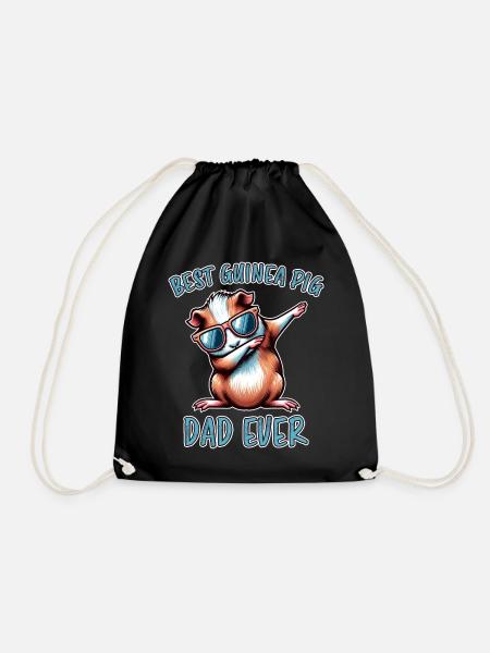 Meerschweinchen Spruch Meerschweinchen Geschenk - Turnbeutel - Schwarz