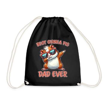 Guinea Pig Saying, Guinea Pig Gift - Drawstring Bag - black - Front