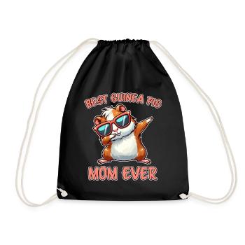 Guinea Pig Saying, Guinea Pig Gift - Drawstring Bag - black - Front