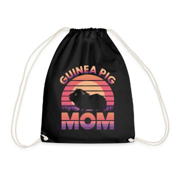Guinea Pig Saying, Guinea Pig Gift - Drawstring Bag - black - Front