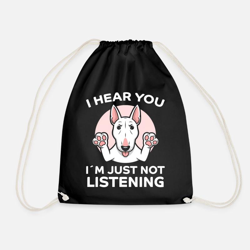 Bullterrier Spruch Lustiges Bullterrier Geschenk - Turnbeutel - Schwarz