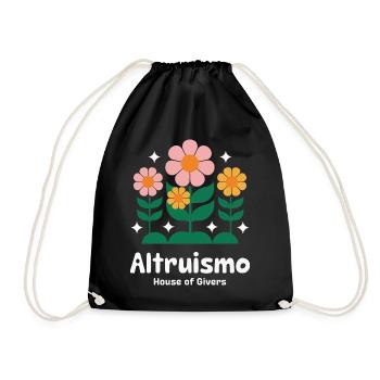 Altruisme Don désintéressé Donner d’école - Sac de sport léger - noir - Devant
