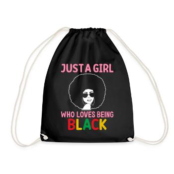 Mois de l’histoire des Noirs Fille africaine li - Sac de sport léger - noir - Devant