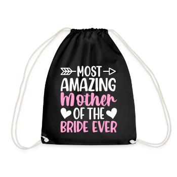 Bridal Party Mutter der Braut Mom Amazing Mutter d - Turnbeutel - Schwarz - Vorne