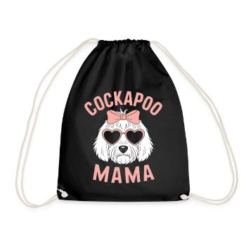 Cockapoo disant maman drôle Cockapoo cadeau - Sac de sport léger - noir - Devant