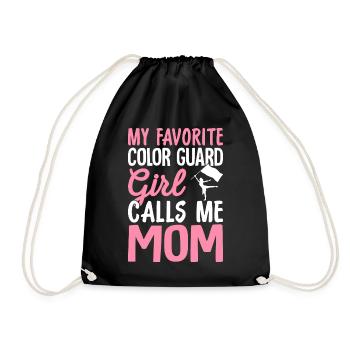 Ma fille garde de couleur préférée m’appelle maman drôle - Sac de sport léger - noir - Devant
